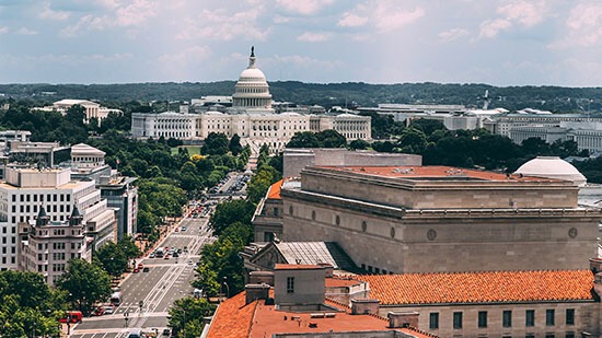View of the US Capitol in Washington, DC