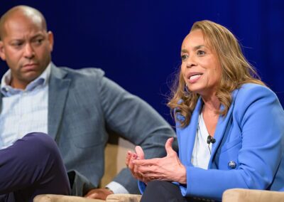 Cedric Johnson and Dr. Joan Coker