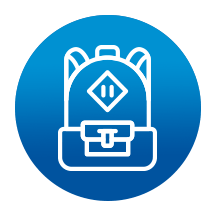 backpack icon for display only
