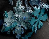 blue snowflakes