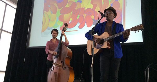 Musicians at Art in Science Event