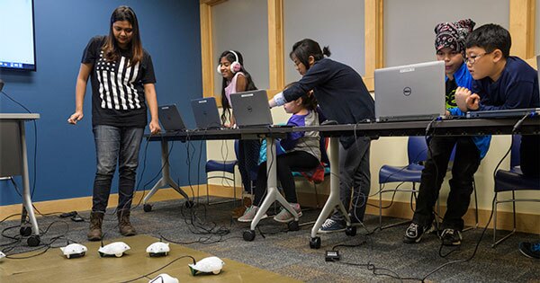 Coders at Newark Free Library