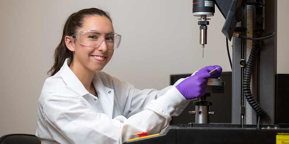 Chemical engineering sophomore Erin Hogan is helping to develop the next generation of NASA spacesuits fit for a mission to Mars.