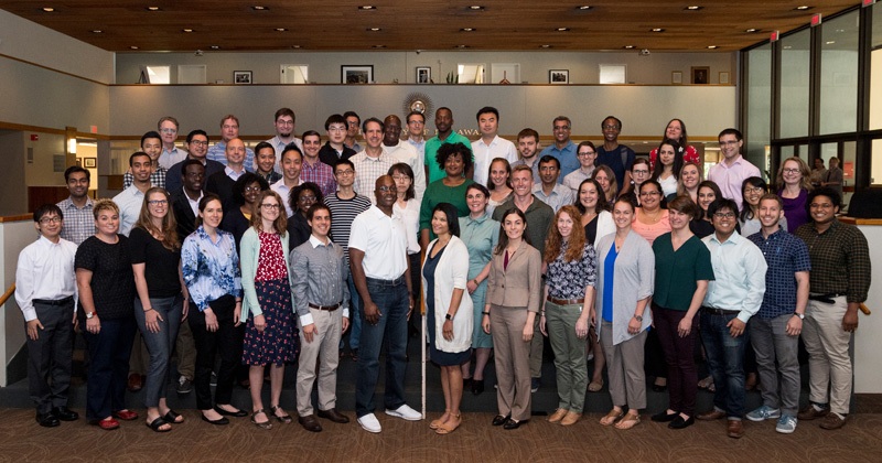 a group photo of mentors and mentees