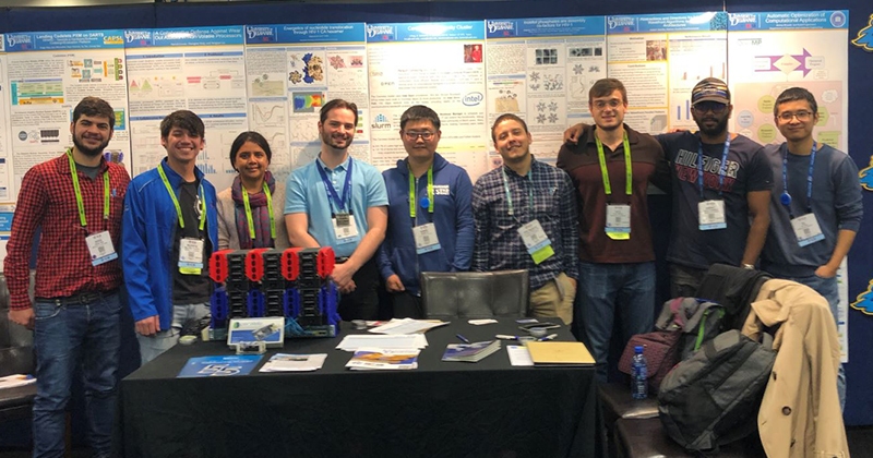 a group is pictured at the SC18 conference