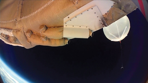 balloon in space