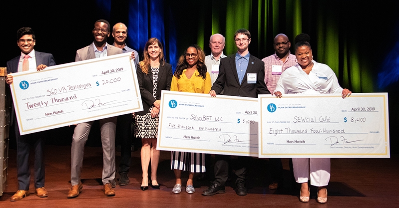 winners of UD's 2019 Hen Hatch