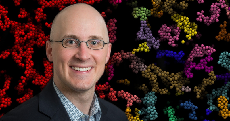 A team of scientists, including UD’s Eric Furst, discovered that the elasticity of gels arises from the packing of clusters of particles in the gels, which the group dubbed locally glassy clusters.