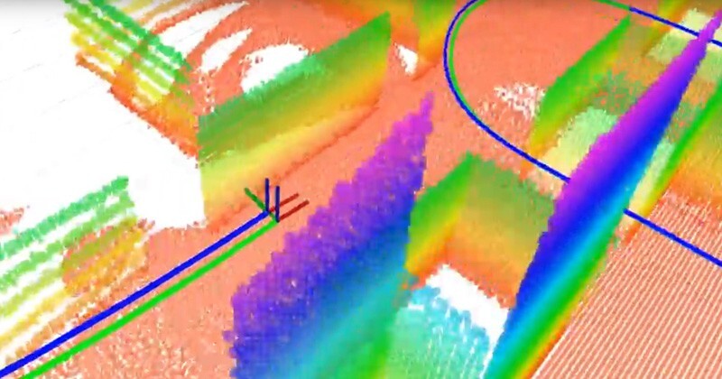 This shows that the team built a 3D plane-based map using a 3D LiDAR and an inertial sensor.