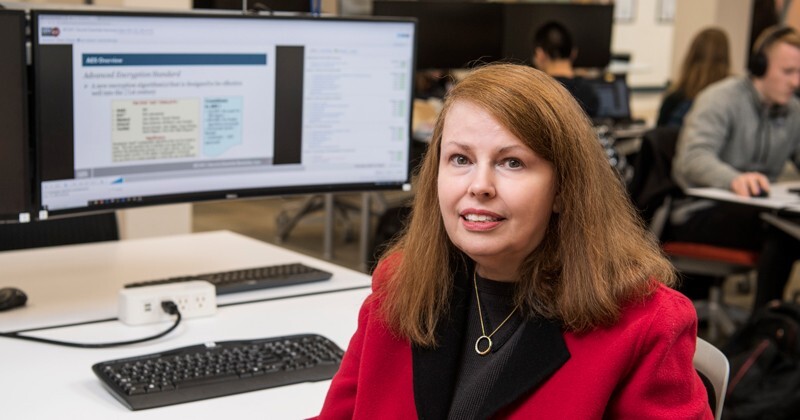A former freelance writer, Patricia Lehman earned a master’s degree in UD’s cybersecurity program, which can be completed on campus or online.
