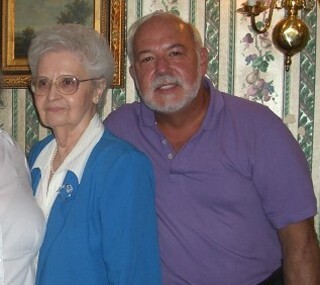 Prof. John Rabolt (right) and his mom, Lillian O'Reilly at age 84.