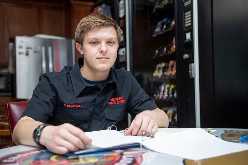 Michael Hemphill, a sophomore at UD, explained that he and fellow students who volunteer as firefighters have been staying away from loved ones during the COVID-19 crisis, just in case they pick up the virus during a shift. “We’re lucky to be able to do so,” he said. “Because of the special housing agreement we have, we don’t risk bringing anything home to our families.”