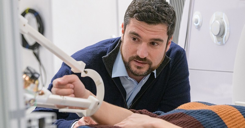 Center member Fabrizio Sergi, an assistant professor of biomedical engineering, develops new robots and tools to elucidate the physiology of human motor control.
