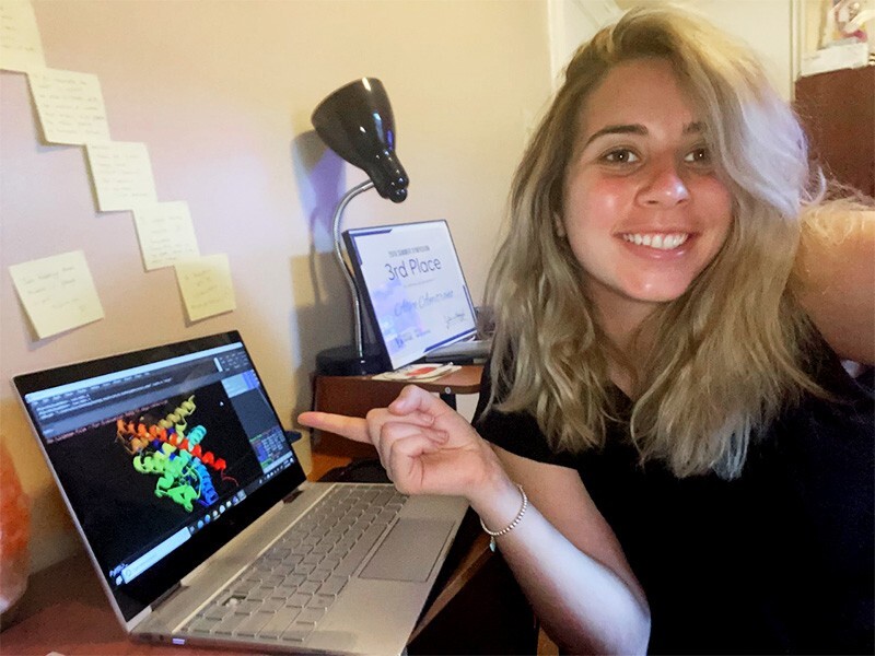 UD undergraduate student Alice Amitrano wants to make plastics greener using bio-based materials derived from the lignin found in the cell walls of plants.