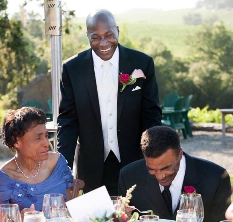Epps credits his parents, Professor Ruth W. Epps (left) and Professor Thomas H. Epps, Jr. (far right), with providing early mentoring and support that led to his love of math and science.