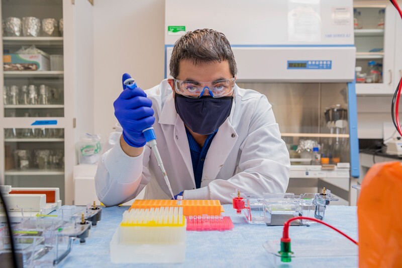 Mark Blenner, 39-year-old associate professor of chemical and biomolecular engineering at UD, received the prestigious Young Investigator Award from the American Chemical Society, an honor reserved for researchers under 40. Among his projects: Converting the plastic waste of soldiers in austere environments into a nutrient-rich food source, and turning astronaut urine into useful products needed for space travel.