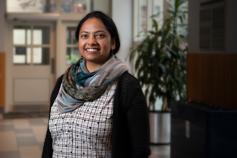 Assistant Professor Haritha Malladi earned her bachelor’s degree in civil engineering from National Institute of Technology in Warangal, India. She received her master’s and doctoral degrees in civil engineering from North Carolina State. Her research interests lie at the intersection of engineering education, sustainability and community engagement. Her doctoral work focused on improving the performance of recycled asphalt pavements using warm mix asphalt additives.