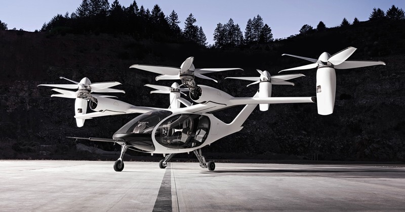 Flying taxis, like this prototype design developed by Joby Aviation, may one day be made with a class of materials, known as TuFF, invented by researchers at UD’s Center for Composite Materials.