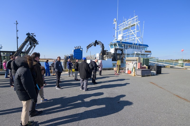 During the kickoff event for Project Align, Build, Leverage and Expand (Project ABLE), guests were given a tour of UD’s facilities, including the Robotic Discover Laboratories and the harbor.