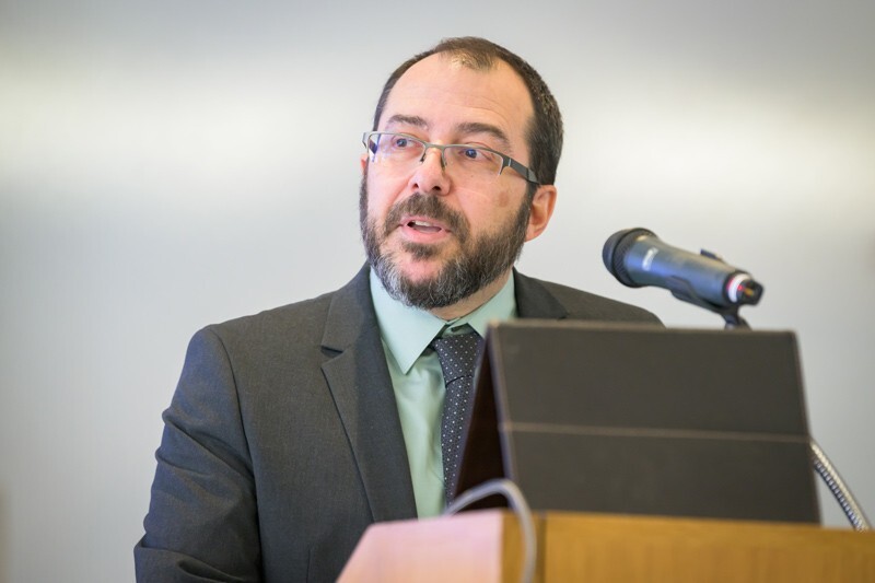 Fabrice Veron, interim dean of CEOE, spoke at the kickoff event saying, “Project ABLE represents an effort to connect industry and government with the expertise of our faculty and students.”