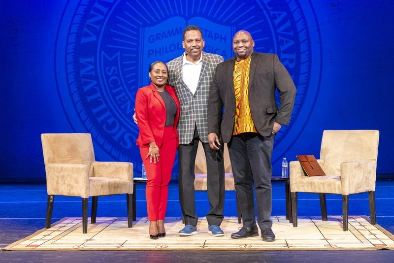 Dean Levi Thompson was joined by Ayanna Khan, President of the Delaware Black Chamber of Commerce, and Julius Korley, Associate Vice President of UD’s Office of Economic Innovation and Partnerships, to discuss the issues facing Black-owned businesses in Mitchell Hall on February 26th, 2024.