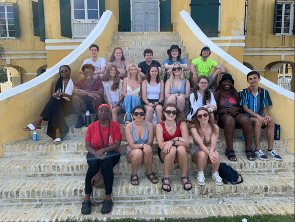 Group photo of study-abroad experience in St. Croix, USVI