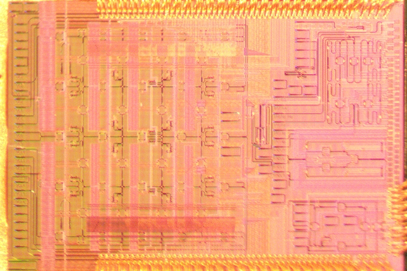 Close-up of a computer chip