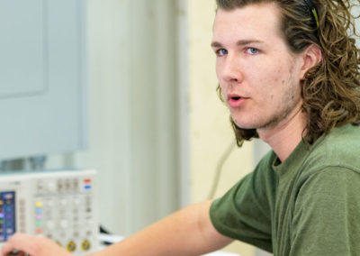 Undergraduate students working in V2G Lab.