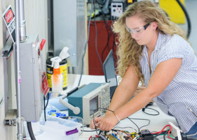 Undergraduate students working in V2G Lab.
