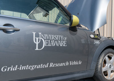 Grid-integrated research vehicle exterior
