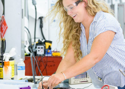 Undergraduate students working in V2G Lab.