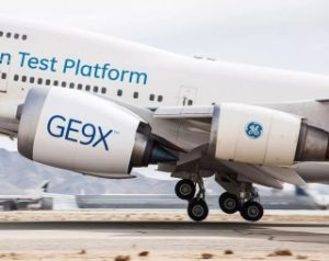 Pictured: The GE9X engine