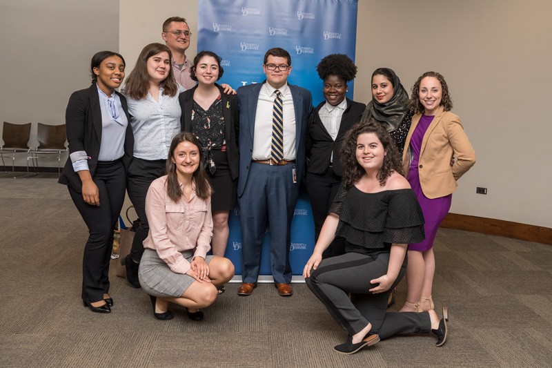 Among those in the mix at “UD Day in DC” were 10 students who have been interns in the University of Delaware’s Spring Semester in Washington D.C. Program, founded by Prof. Ed Freel, senior fellow in UD’s Institute for public Administration. 