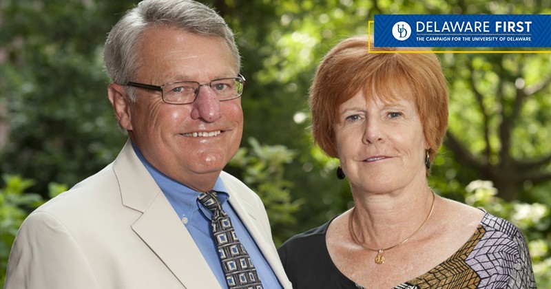 David and Connie Helwig, both 1973 UD graduates, committed a multimillion gift to launch the Institute for Engineering Driven Health at UD.