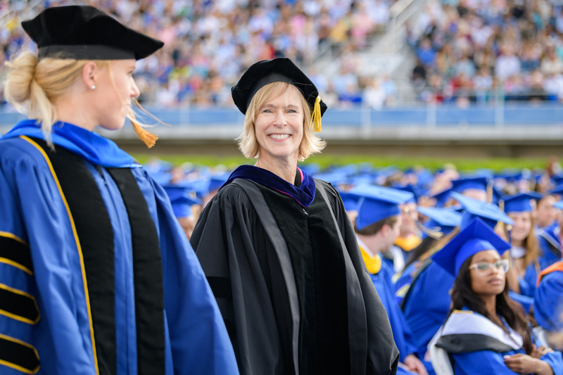 Kristi Kiick at the Commencement ceremony for the Class of 2022 